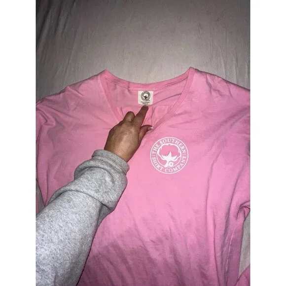 SPIRIT Southern Shirt Co Est 2006 New Long Sleeve Shirt Coral Size Small - Picture 5 of 5